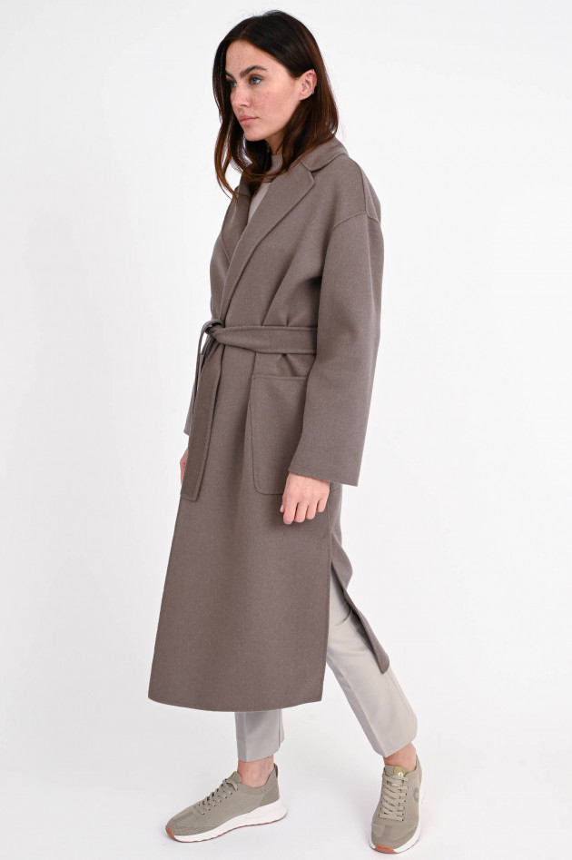 Max Mara-S Mantel NINA aus Wolle in Taupe