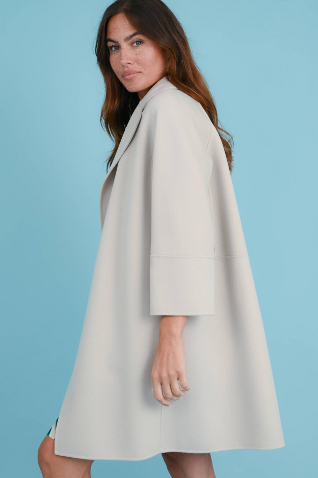Max Mara-S Wollmantel ARONA in Ecru