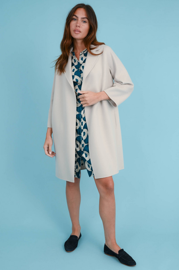 Max Mara-S Wollmantel ARONA in Ecru