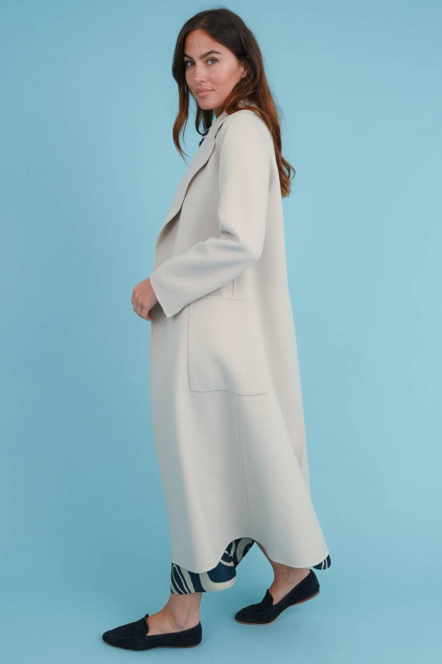 Max Mara-S Wollmantel PAOLORE in Ecru