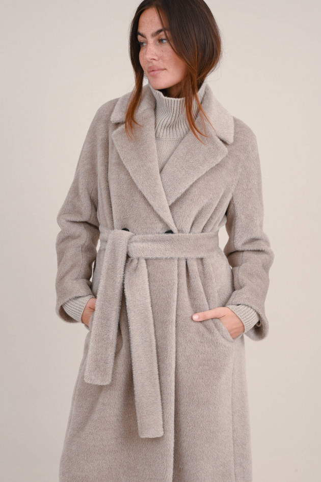 Max Mara-S Teddy Mantel ZAIRE in Taupe