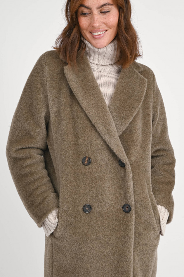 Max Mara-S Doppelreihiger Mantel ROSETO in Taupe
