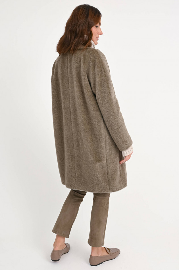 Max Mara-S Doppelreihiger Mantel ROSETO in Taupe