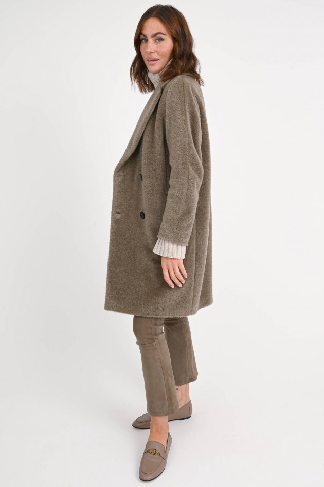 Max Mara-S Doppelreihiger Mantel ROSETO in Taupe