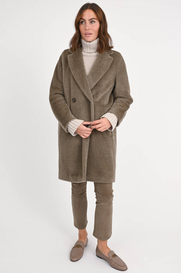 Max Mara-S Doppelreihiger Mantel ROSETO in Taupe