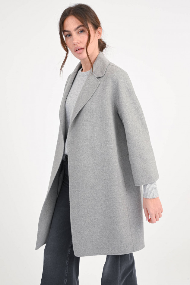 Max Mara-S Midi-Wollmantel ARONA in Mittelgrau