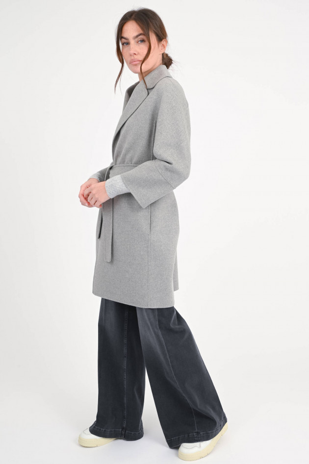 Max Mara-S Midi-Wollmantel ARONA in Mittelgrau