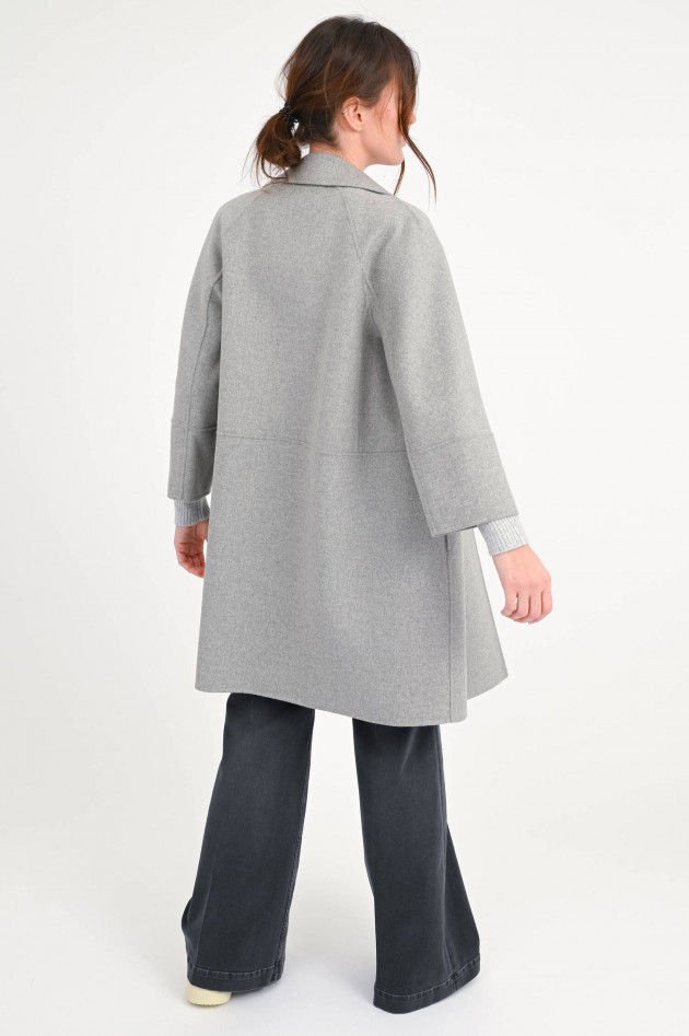 Max Mara-S Midi-Wollmantel ARONA in Mittelgrau