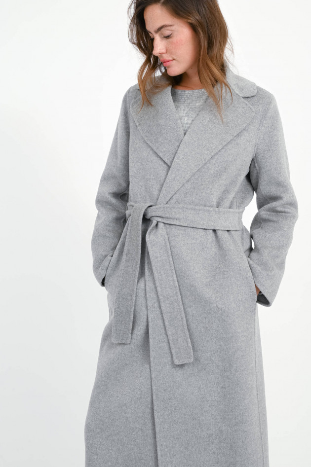 Max Mara-S Maxi-Wollmantel PAOLA in Hellgrau