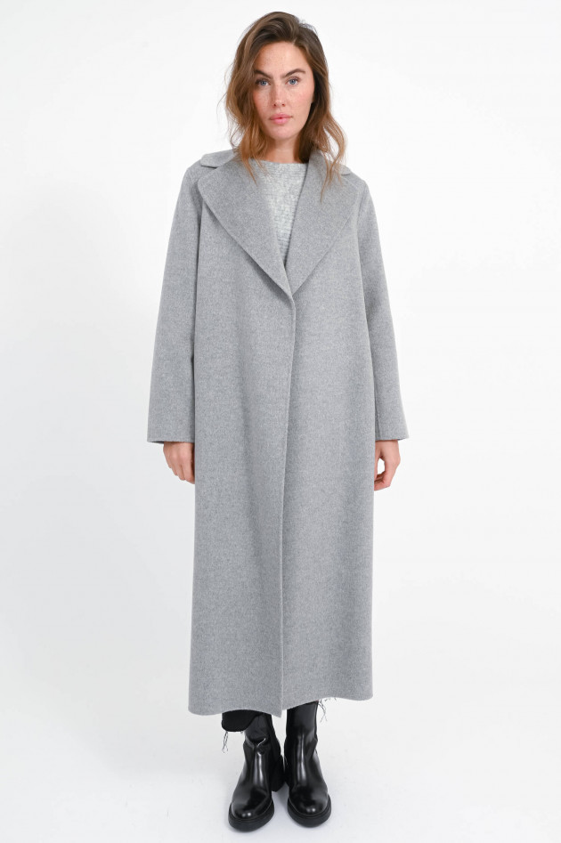 Max Mara-S Maxi-Wollmantel PAOLA in Hellgrau