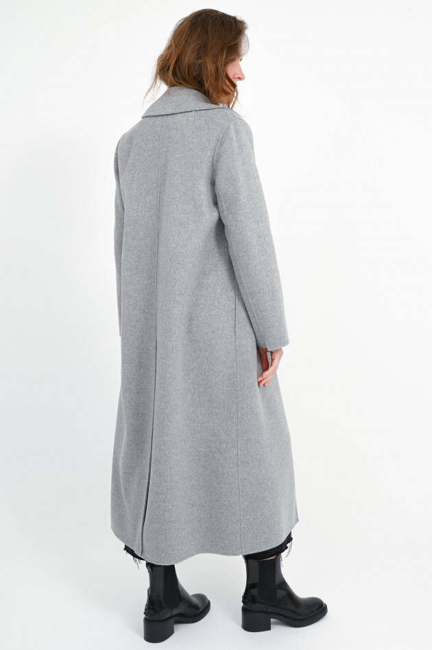 Max Mara-S Maxi-Wollmantel PAOLA in Hellgrau