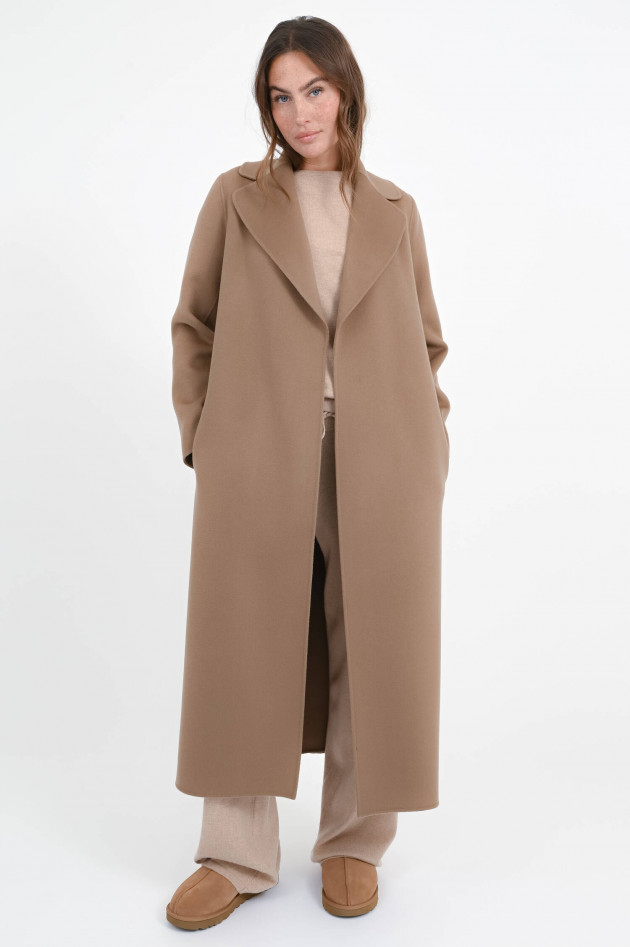 Max Mara-S Maxi-Wollmantel POLDO in Haselnuss
