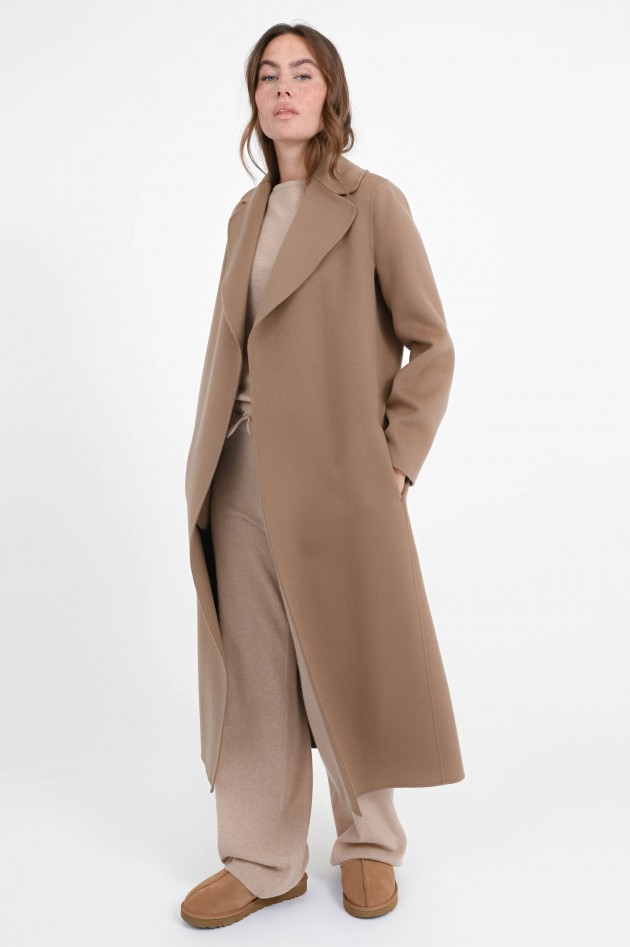 Max Mara-S Maxi-Wollmantel POLDO in Haselnuss
