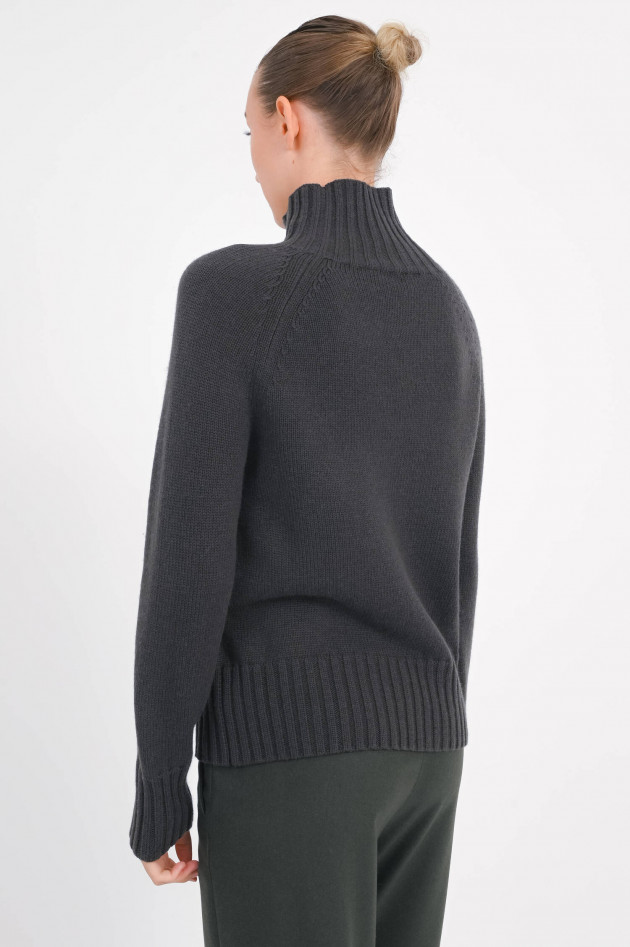 Max Mara-S Woll-Cashmere Pullover MANTOVA in Dark Green