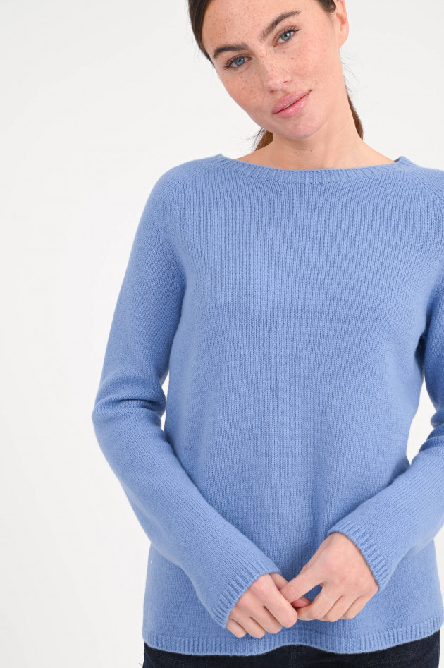 Max Mara-S Pullover aus Woll-Cashmere-Mix in Blau