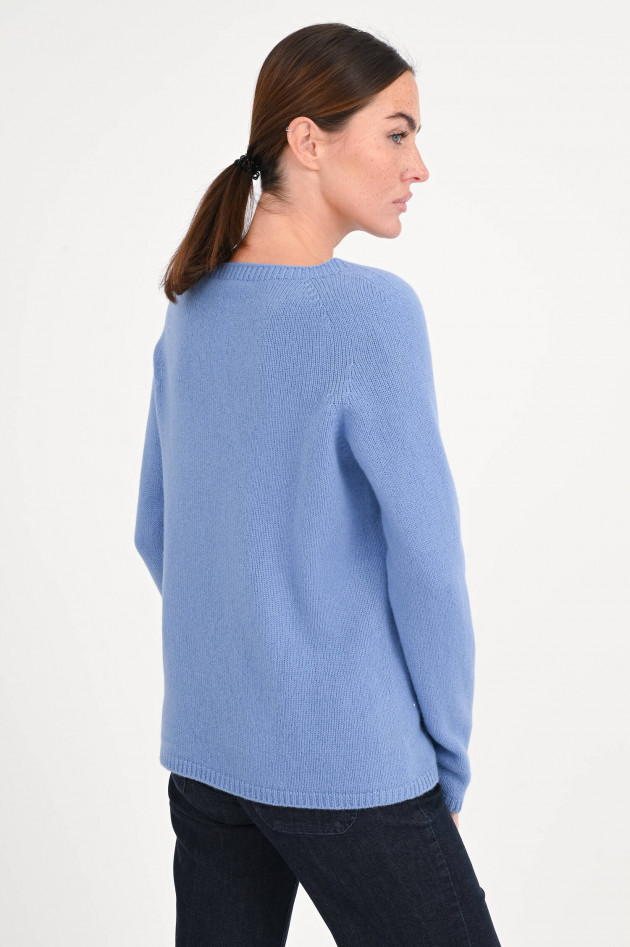Max Mara-S Pullover aus Woll-Cashmere-Mix in Blau