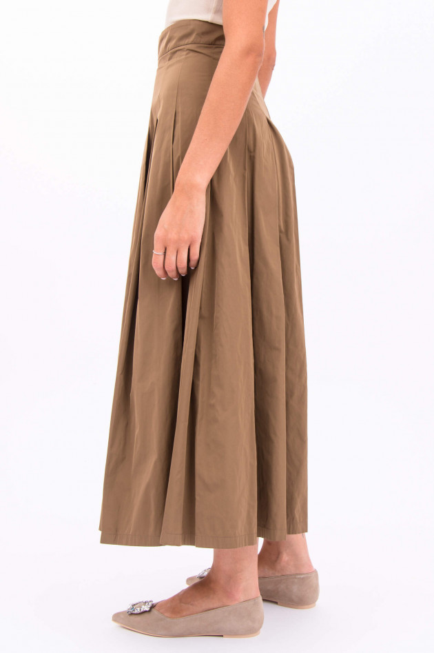 Max Mara-S Maxi-Rock mit Schmuckstein-Detail in Camel