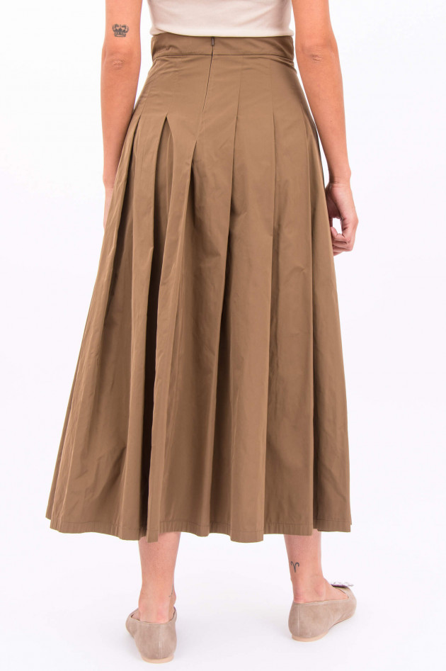 Max Mara-S Maxi-Rock mit Schmuckstein-Detail in Camel