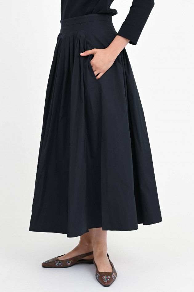 Max Mara-S Midi-Rock JOCKEY in Navy
