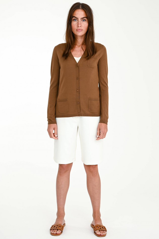 Max Mara-S Feinstrickweste ERICE in Coffee