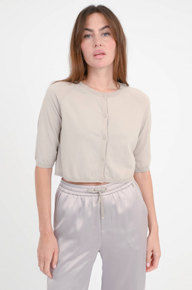 Max Mara-S Cropped Cardigan PAM in Ecru