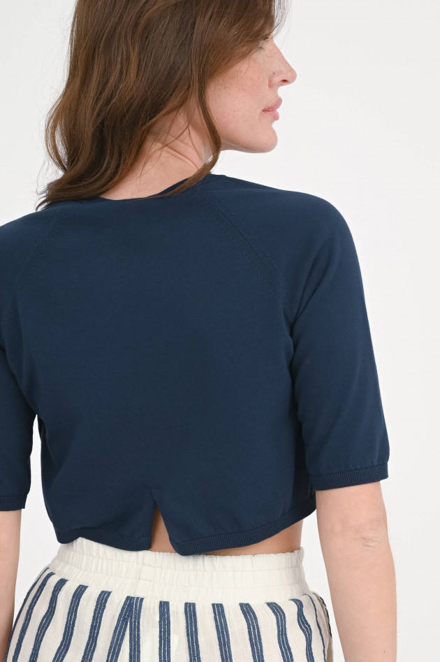Max Mara-S Cropped Cardigan PAM in Ultramarine