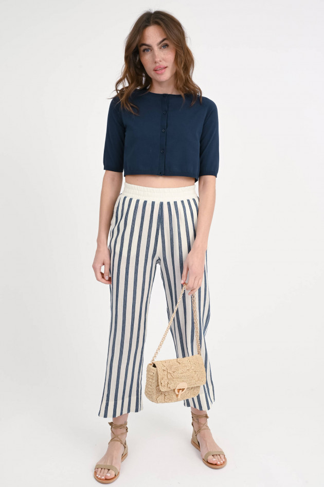 Max Mara-S Cropped Cardigan PAM in Ultramarine