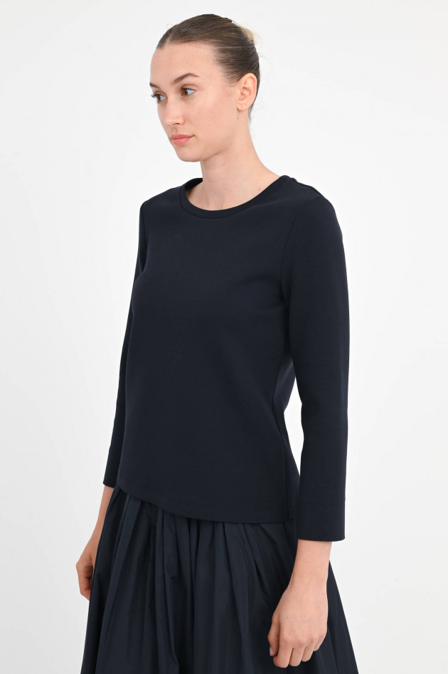 Max Mara-S Langarm-Shirt in Classic Dark Blue