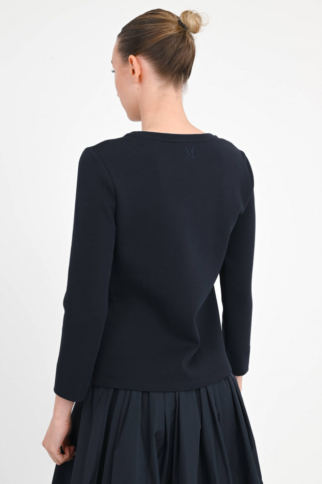 Max Mara-S Langarm-Shirt in Classic Dark Blue