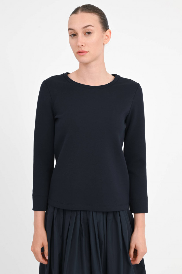 Max Mara-S Langarm-Shirt in Classic Dark Blue