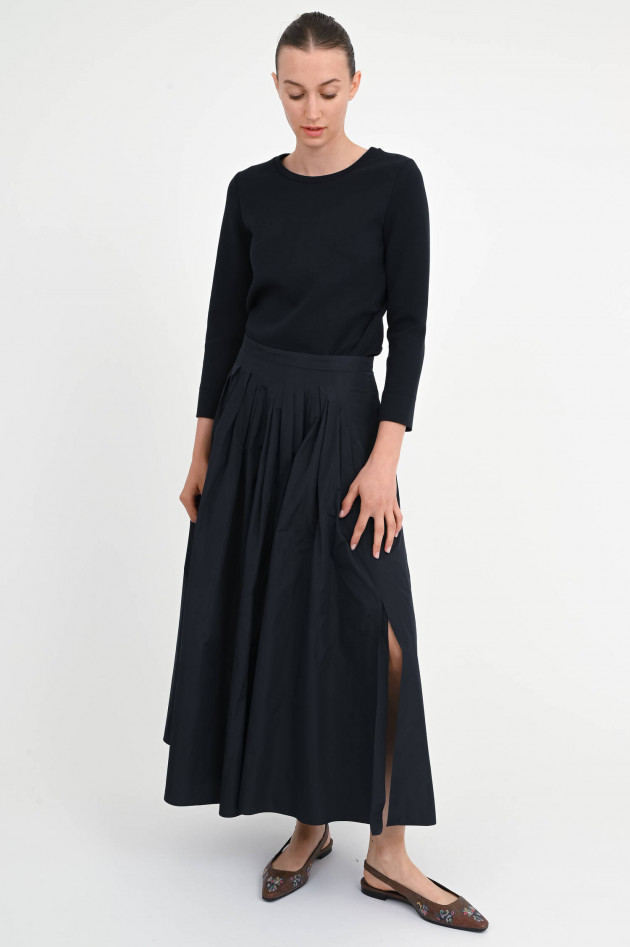 Max Mara-S Langarm-Shirt in Classic Dark Blue