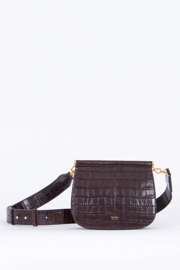 Max Mara-S Crossbody-Bag in Dunkelbraun