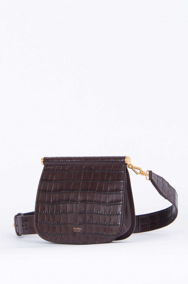 Max Mara-S Crossbody-Bag in Dunkelbraun