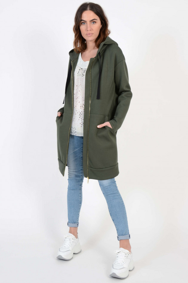 Max Mara Sweatjacke in Oliv