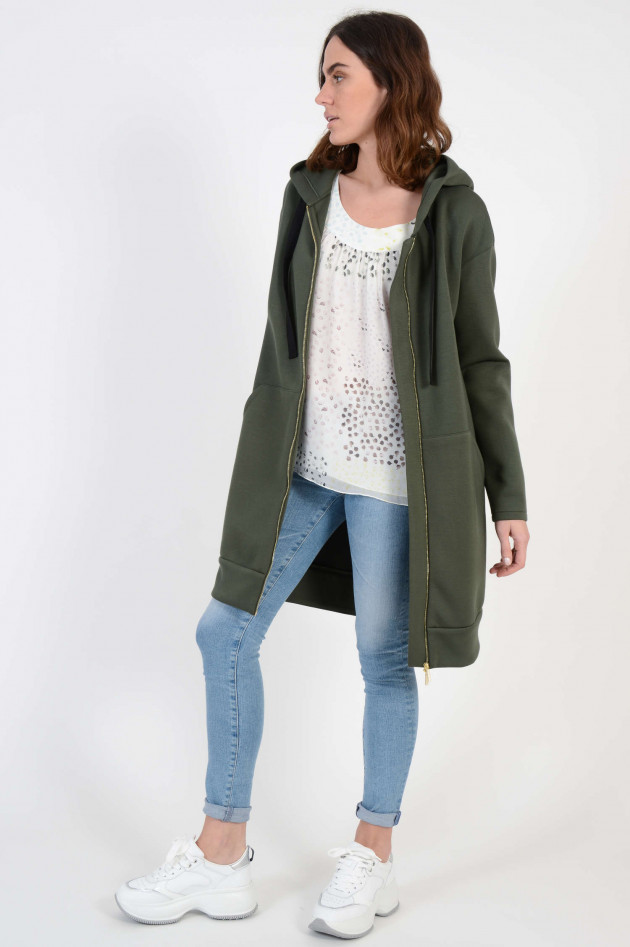 Max Mara Sweatjacke in Oliv