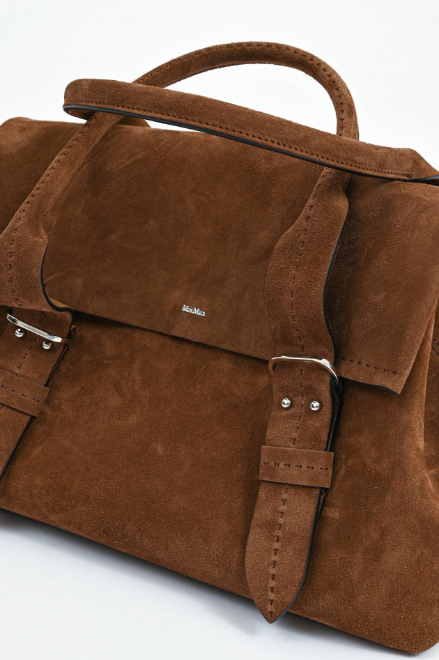 Max Mara Shopper ARCHETIPO FOLD in Dunkelbraun