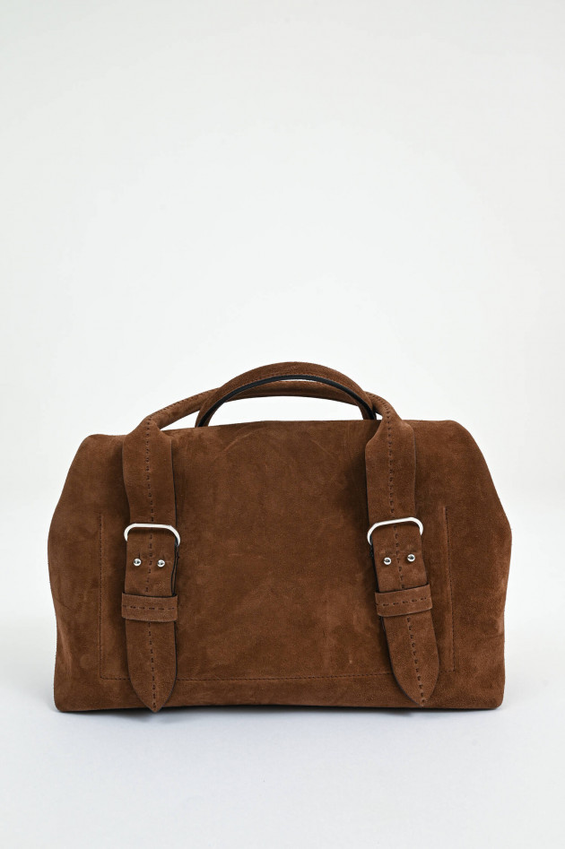 Max Mara Shopper ARCHETIPO FOLD in Dunkelbraun