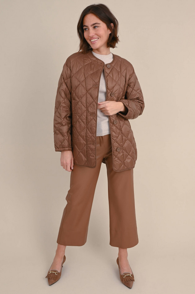 Max Mara The Cube Rautenstepp Jacke CSOFT in Braun