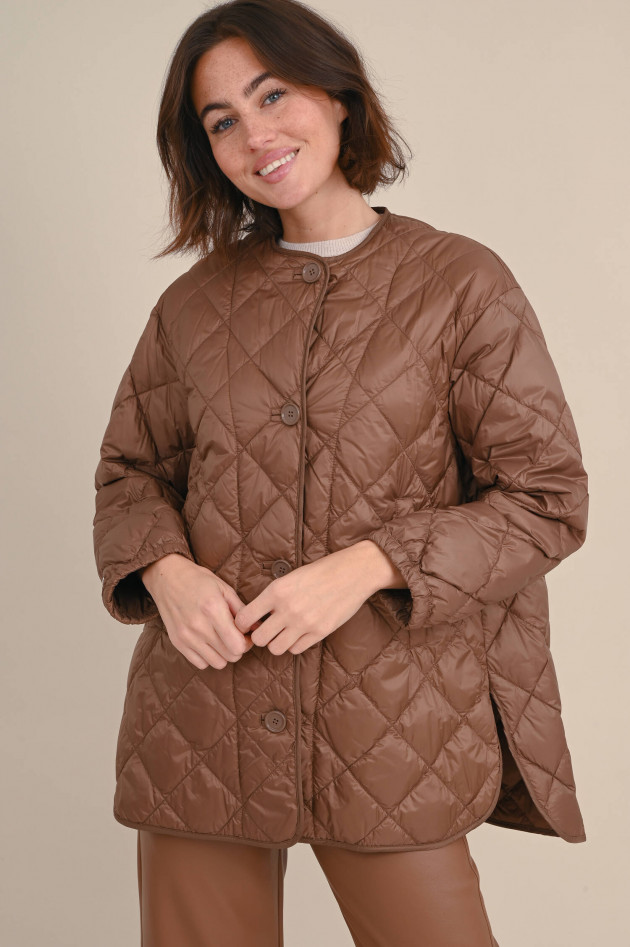 Max Mara The Cube Rautenstepp Jacke CSOFT in Braun