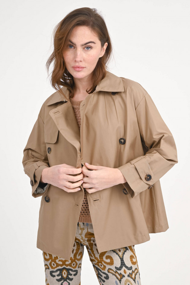 Max Mara The Cube Kurzer Trenchcoat ZENO in Camel