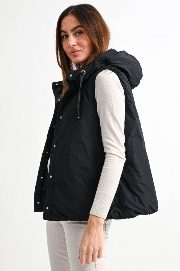 Max Mara The Cube Wende-Steppweste JSOFT in Schwarz