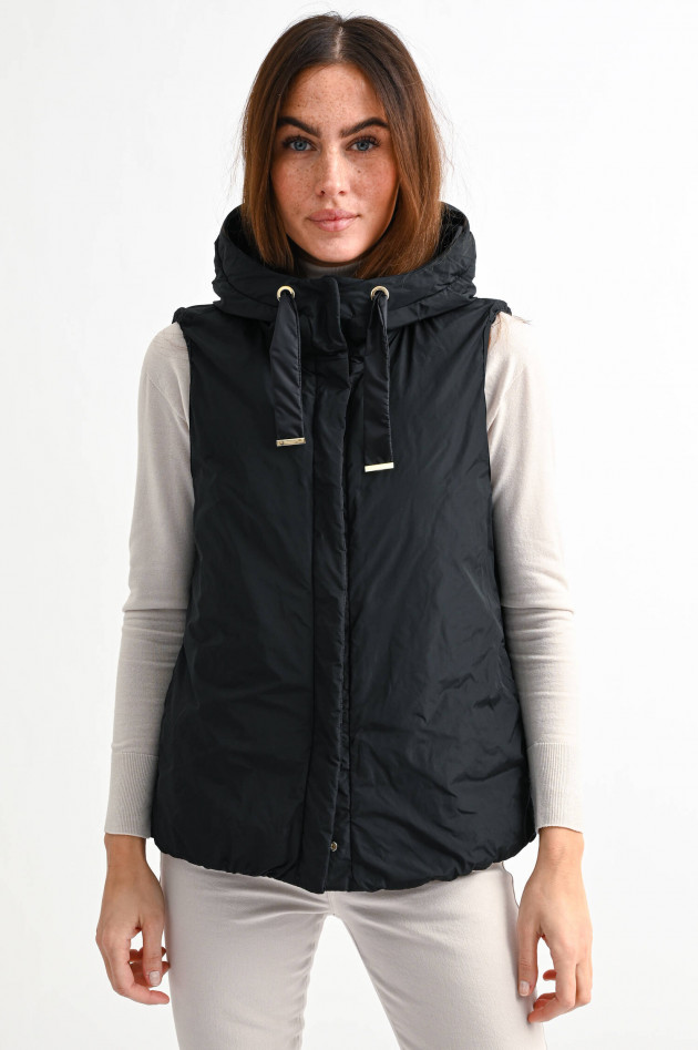 Max Mara The Cube Wende-Steppweste JSOFT in Schwarz
