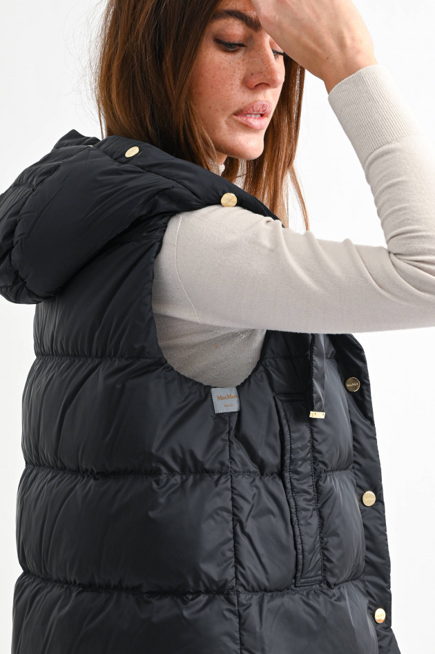Max Mara The Cube Wende-Steppweste JSOFT in Schwarz