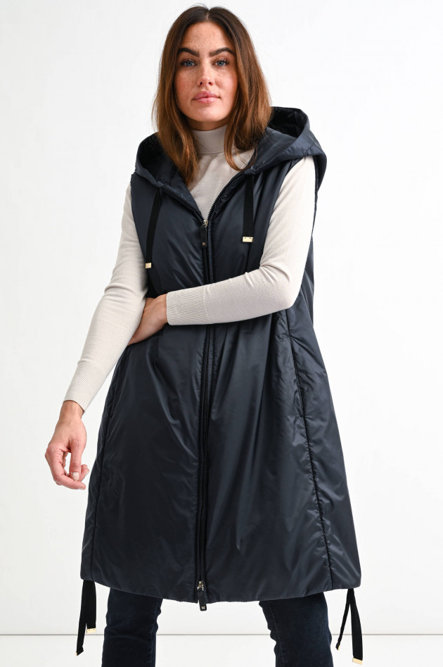 Max Mara The Cube Lange Weste GREENGI in Midnight