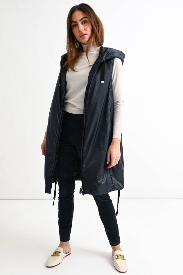 Max Mara The Cube Lange Weste GREENGI in Midnight