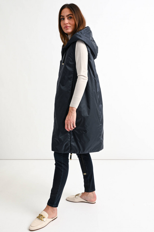 Max Mara The Cube Lange Weste GREENGI in Midnight