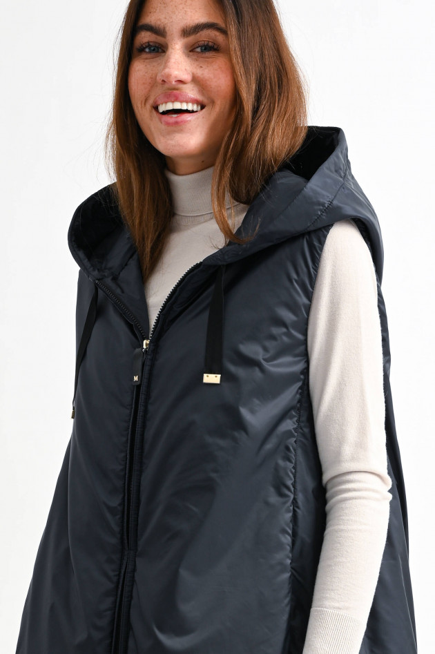 Max Mara The Cube Lange Weste GREENGI in Midnight