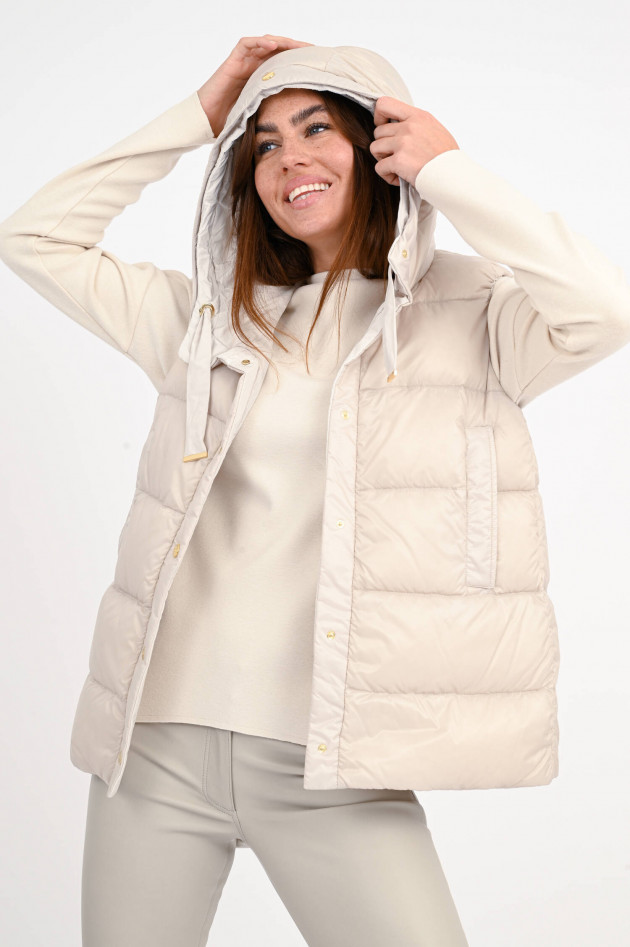 Max Mara The Cube Daunenstepp-Gilet JSOFT in Sand