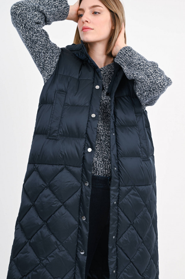 Max Mara The Cube Daunenstepp-Gilet VISOFT in Navy