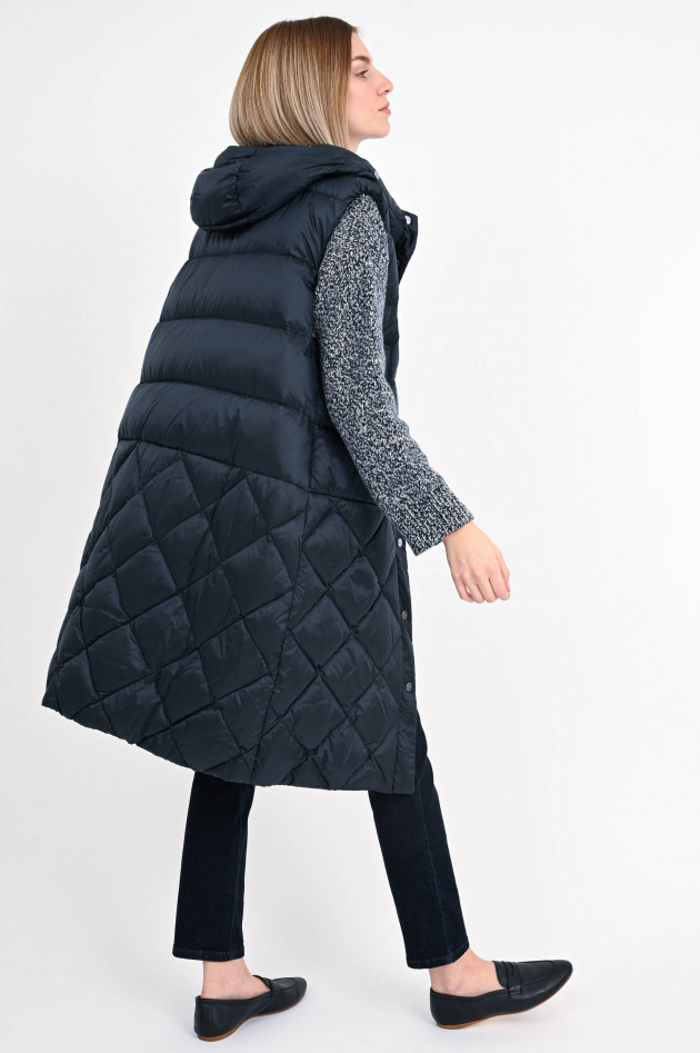 Max Mara The Cube Daunenstepp-Gilet VISOFT in Navy